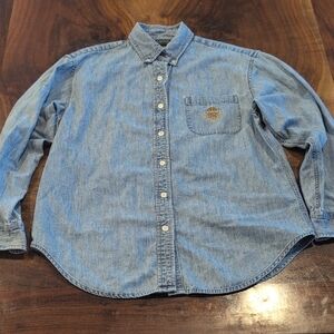 Ralph Lauren Classic Blue Button-Down Shirt